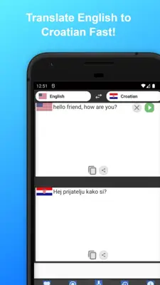 English to Croatian Translator android App screenshot 0