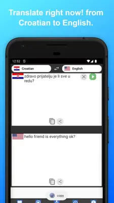 English to Croatian Translator android App screenshot 3